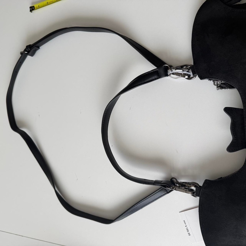 Betsy Johnson viral bat purse Halloween fringe - Picture 7 of 10
